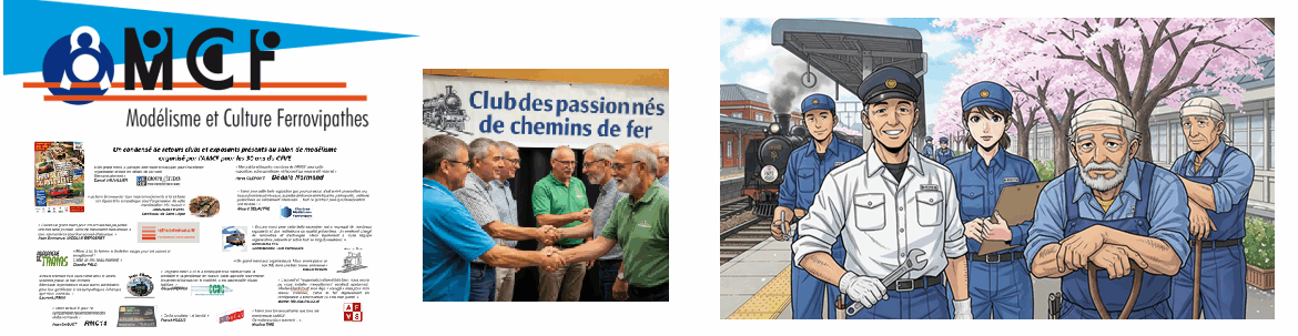 Vous êtes passionnés de train miniatures ou de trains réels, vous êtes au bon endroit. L’Association Modélisme et Culture Ferrovipathes (AMCF) vous propose sur ce site de nombreuses ressources et actualités concernant aussi bien le modélisme ferroviaire que le chemin de fer en général et sans oublier bien sur l’actualité de l’association.